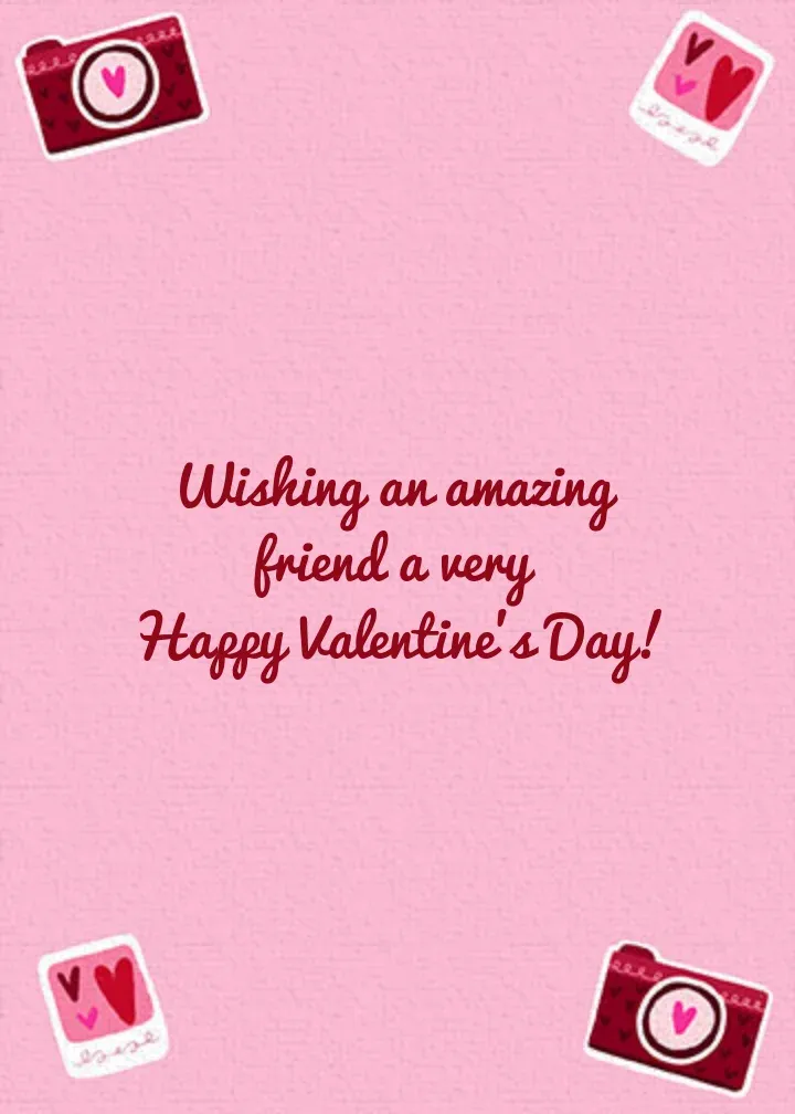 Camera Valentine card inside right