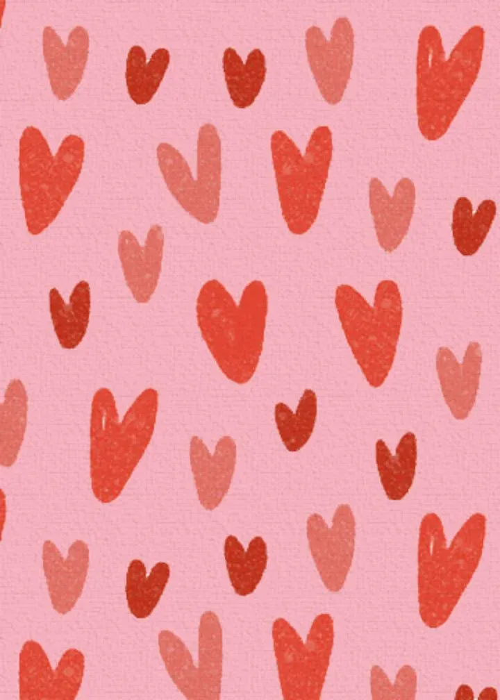 Typewriter Love card inside left