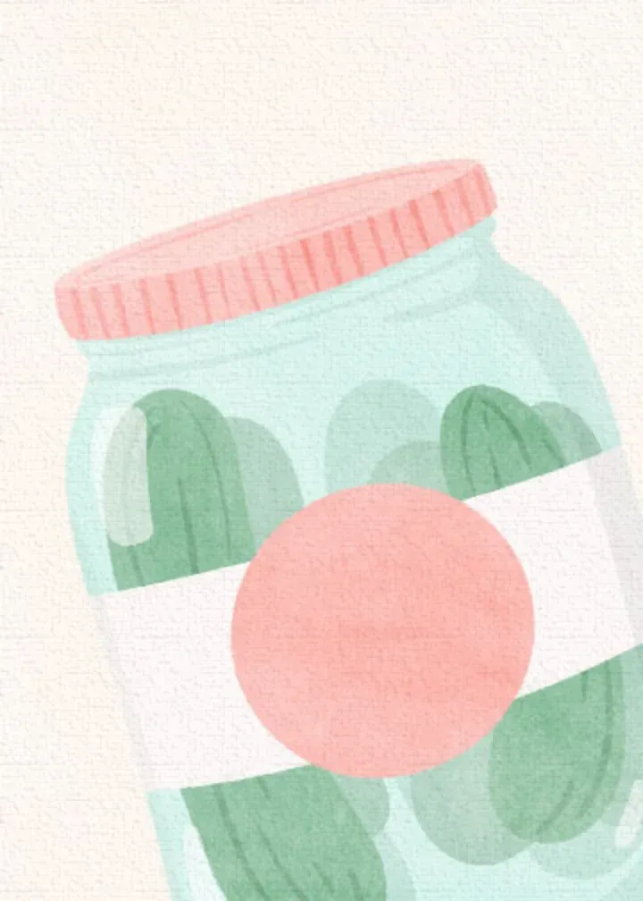 Pickle Valentine card inside left