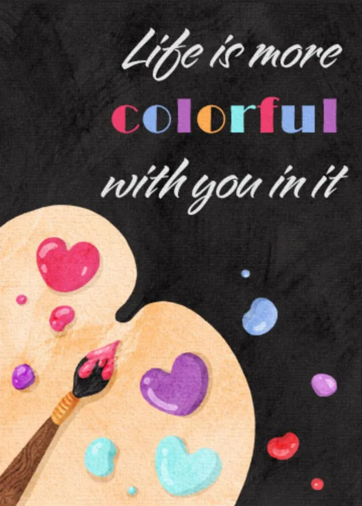 Colorful Life card front