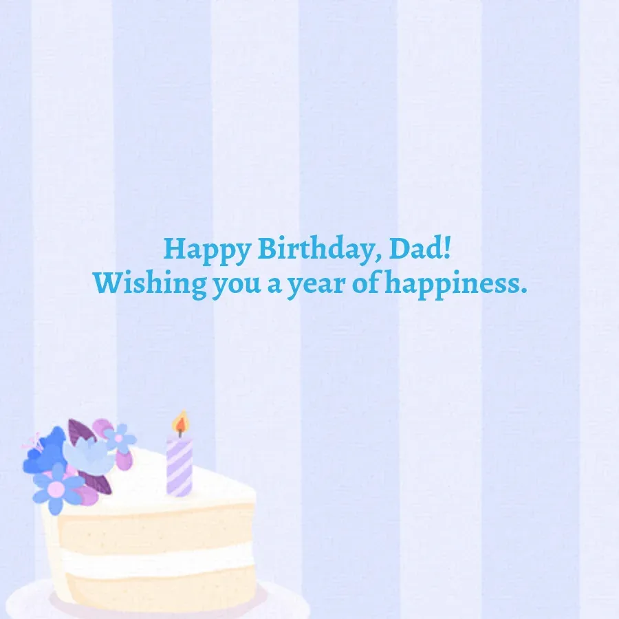 Father's Day Birthday card inside right