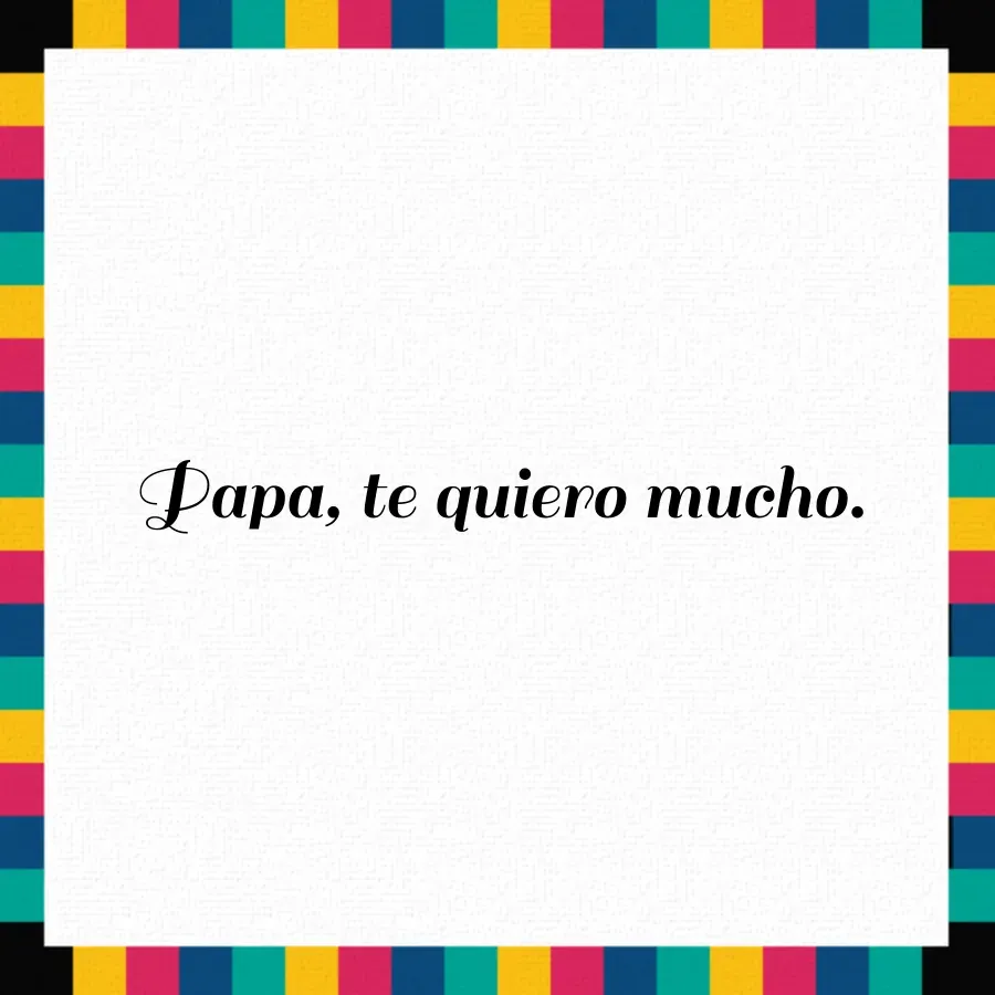 Rainbow Floral Padre card inside right