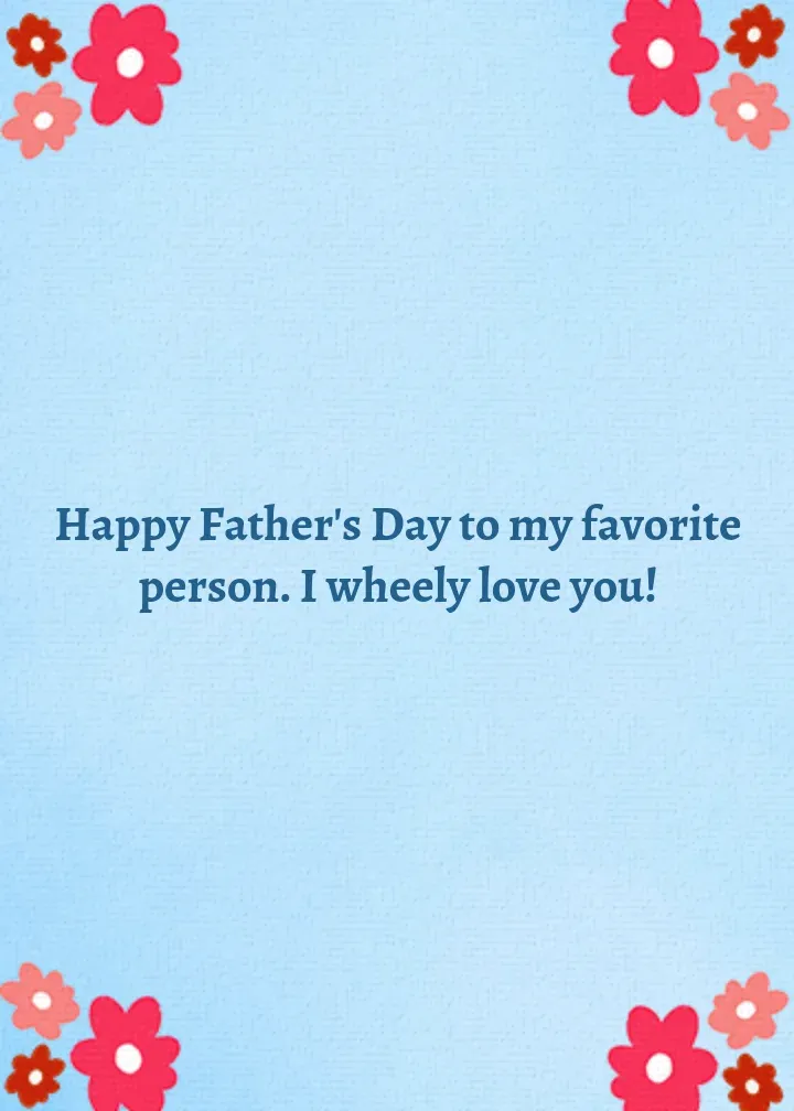 Bicycle Husband card inside right