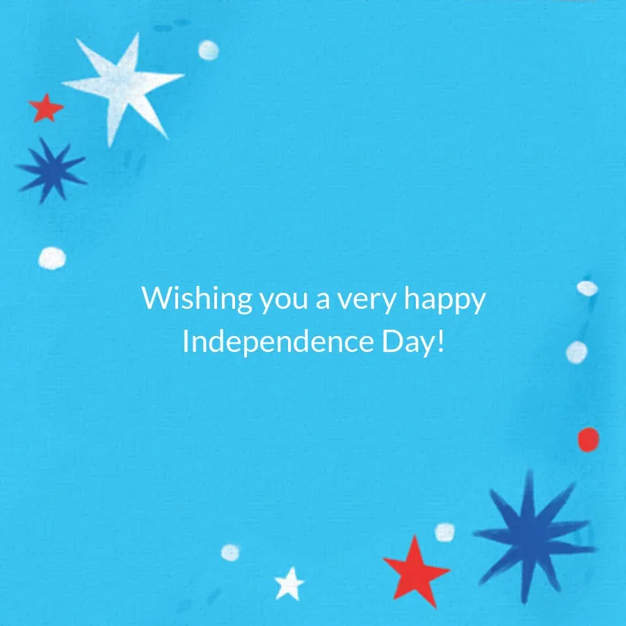 Patriotic Popsicle card inside right