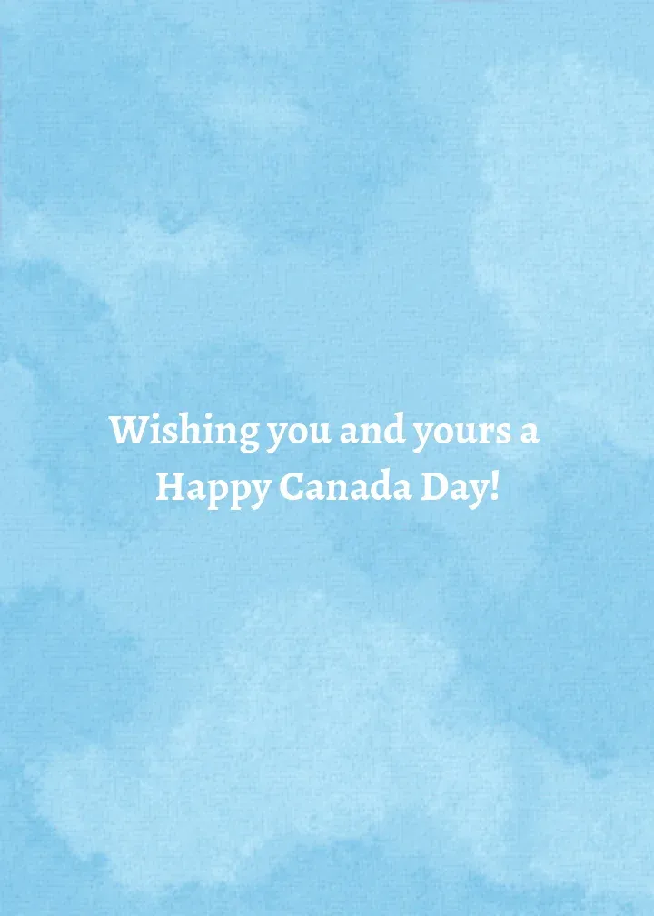 Canada Day Leaves card inside right