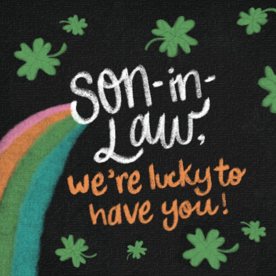 Lucky Son-in-Law card front