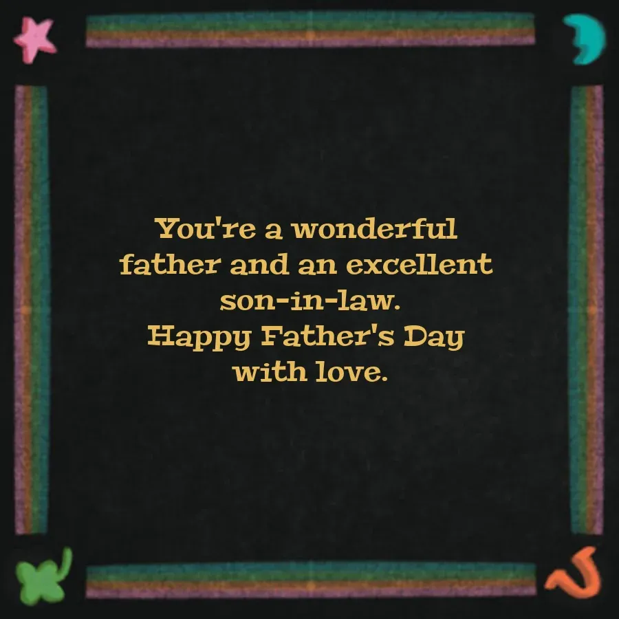 Lucky Son-in-Law card inside right