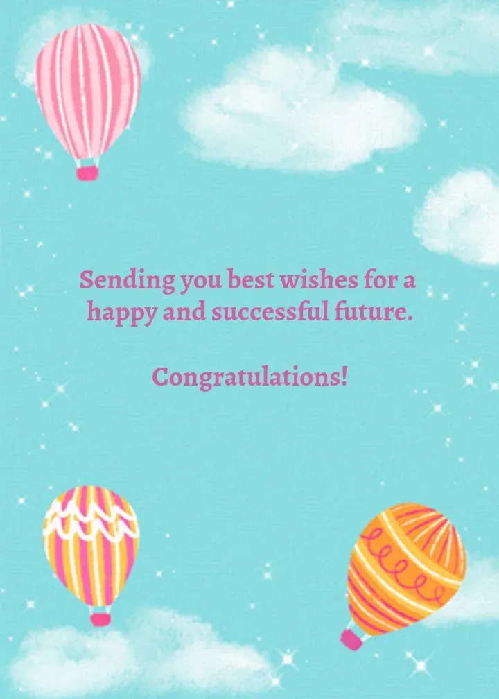 The Sky's the Limit card inside right