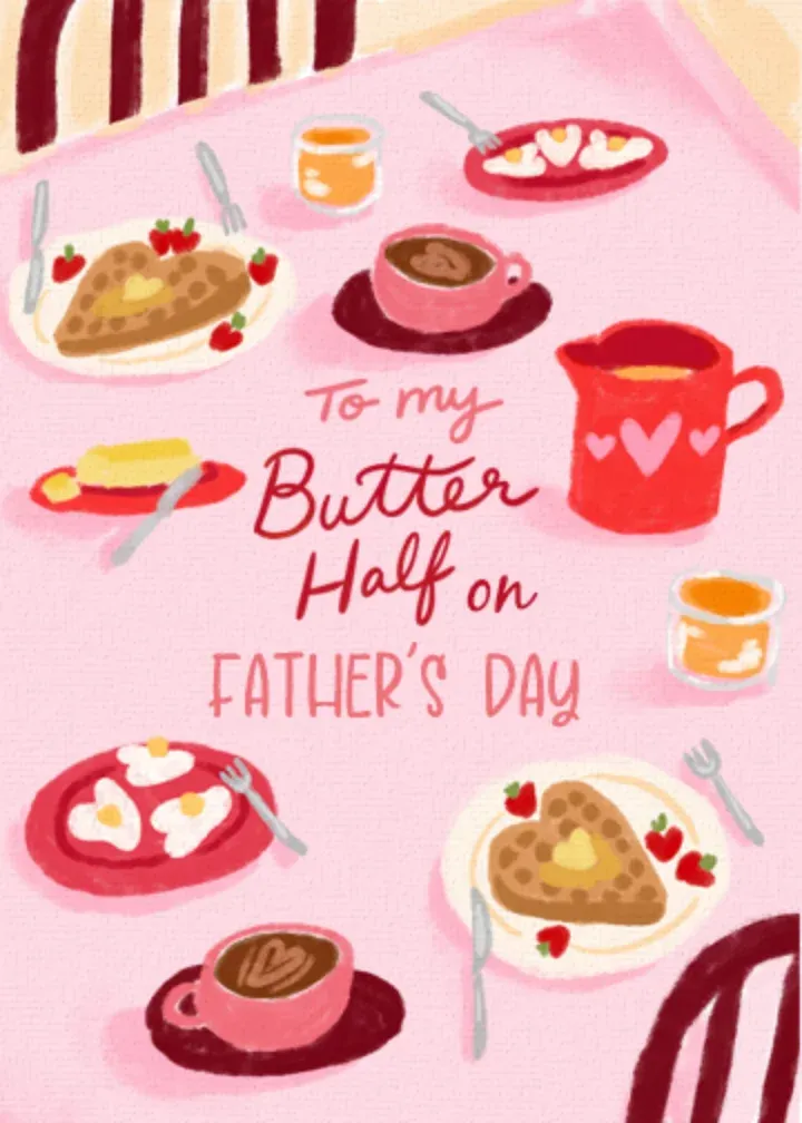 Butter Half Father's Day card front