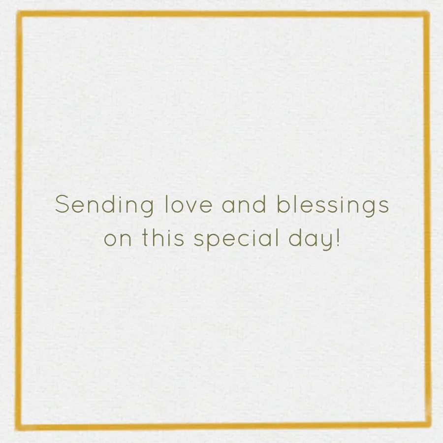 Confirmation card inside right