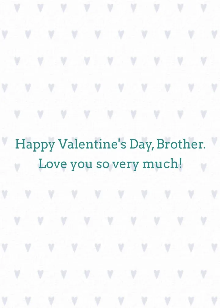 Brother Envelope card inside right