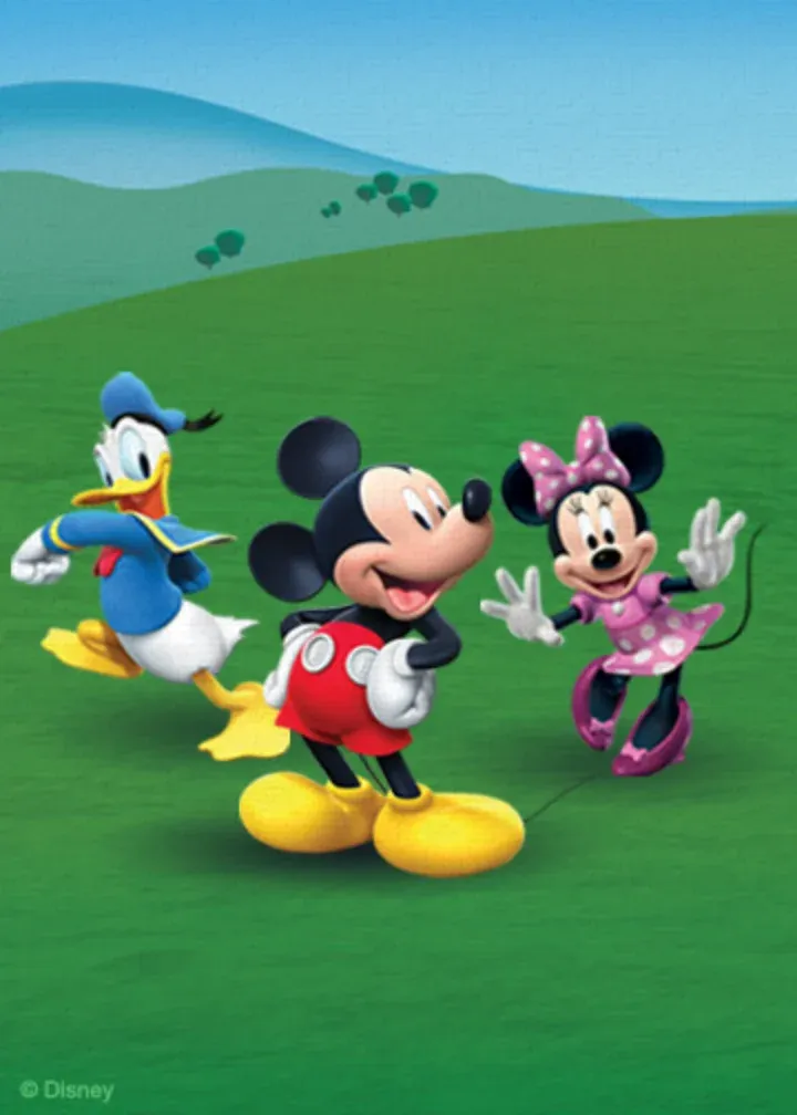 Mickey Mouse Thanks card inside left