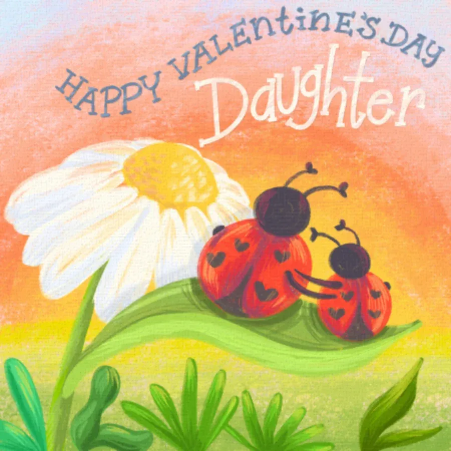 Love Bug Daughter card front