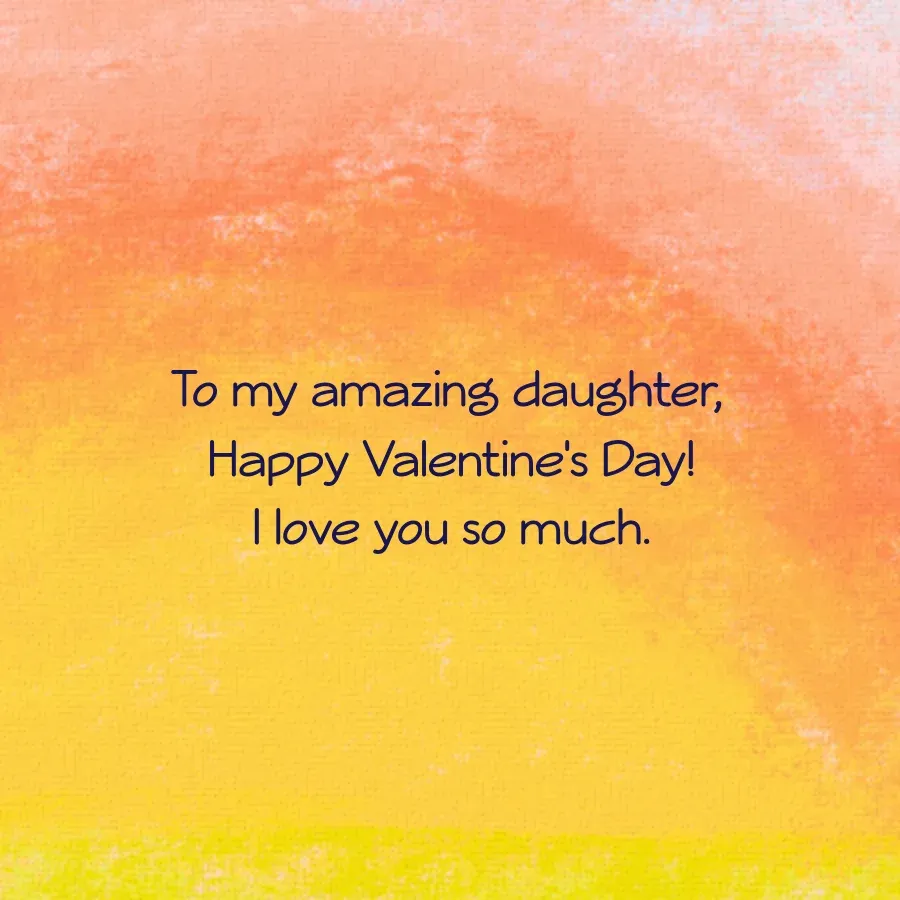 Love Bug Daughter card inside right