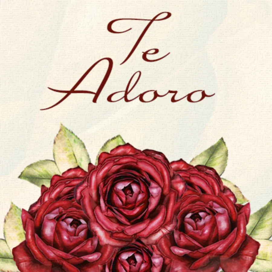 Te Adoro card front