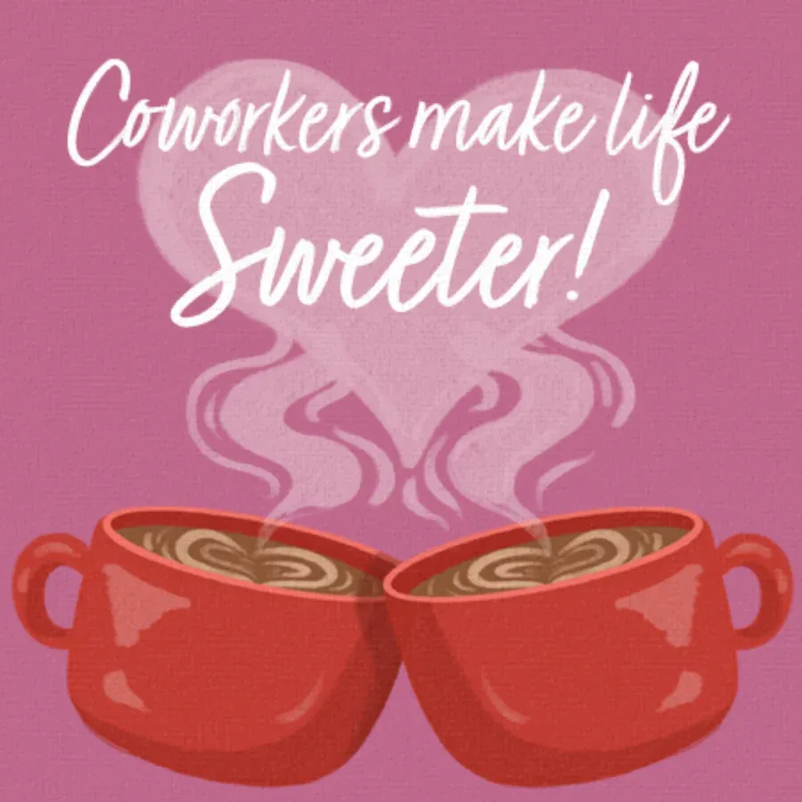 Valentine Coworker card front
