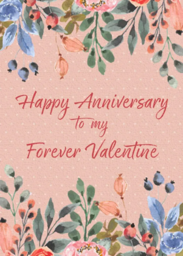 Valentine's Anniversary card front