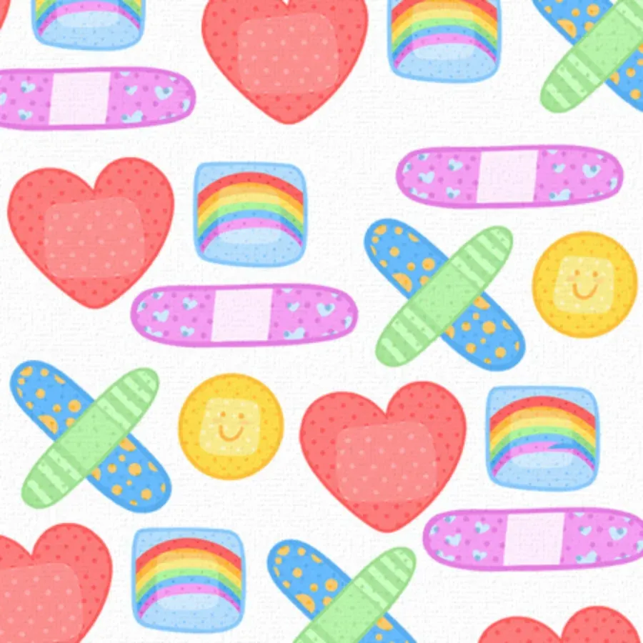 Get Well Bandage card inside left