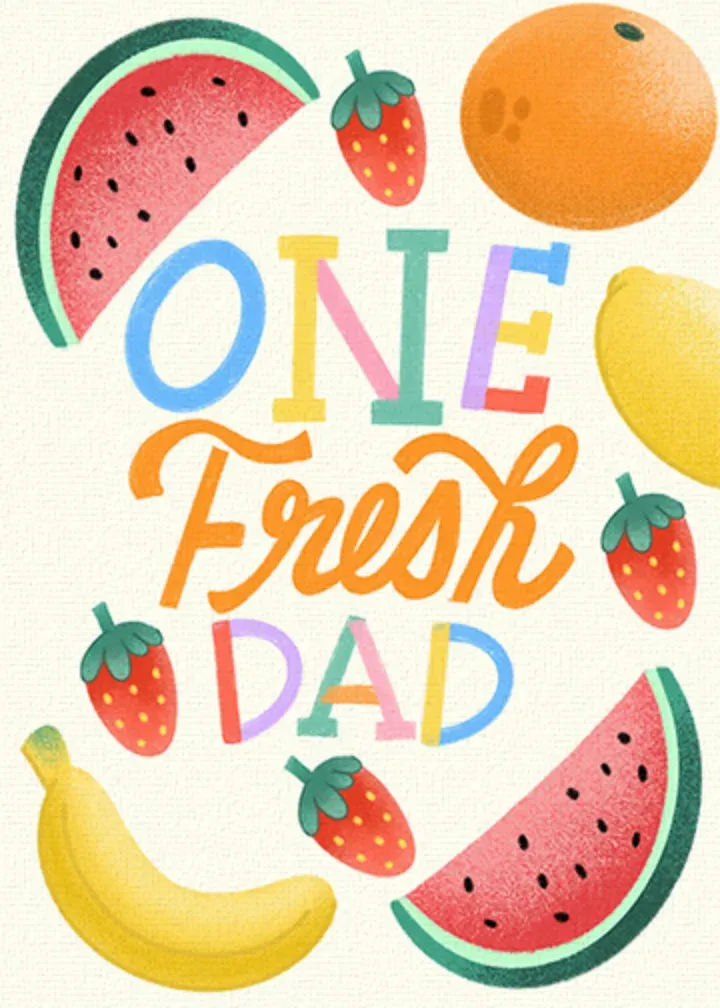 Fresh Dad card front