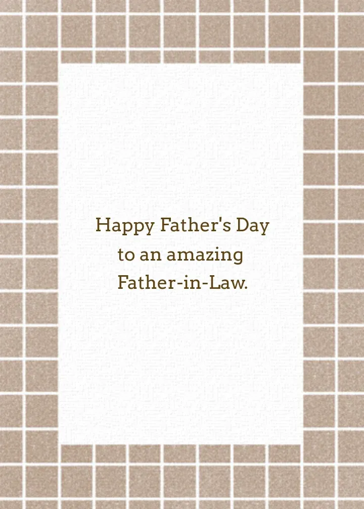 Father-in-Law Pick card inside right