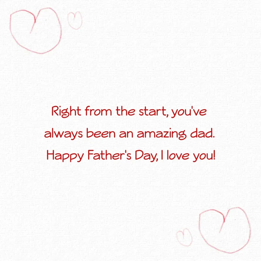 Father's Day Then & Now card inside right