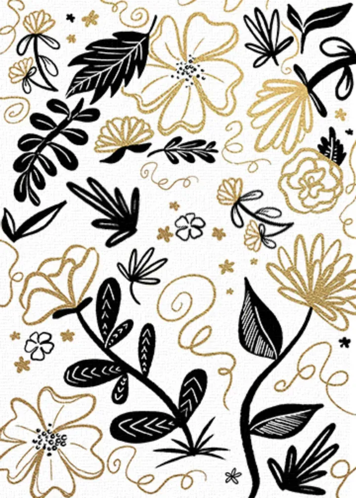 Congratulations Floral card inside left