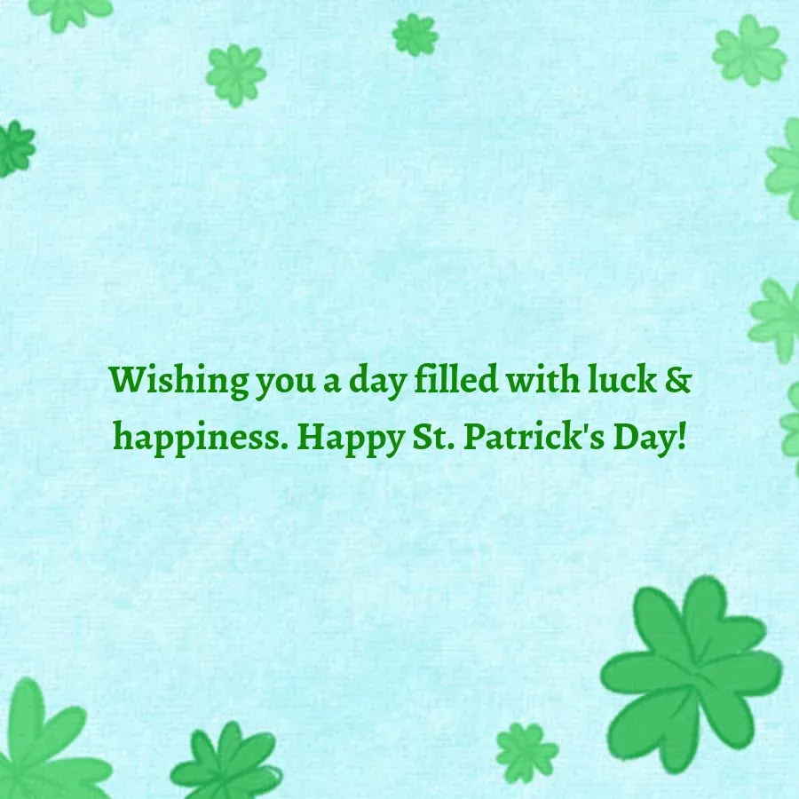 Leprechaun Shamrock card inside right