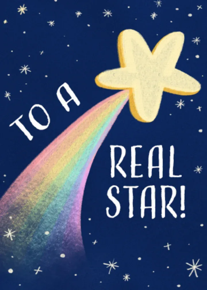 Shooting Star card front