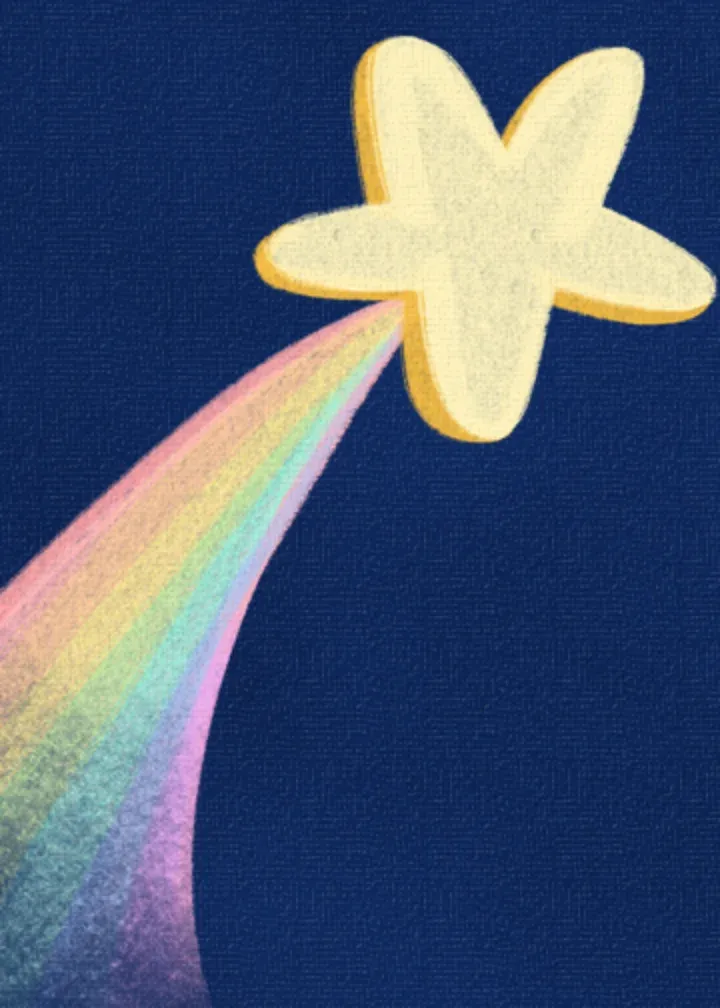 Shooting Star card inside left