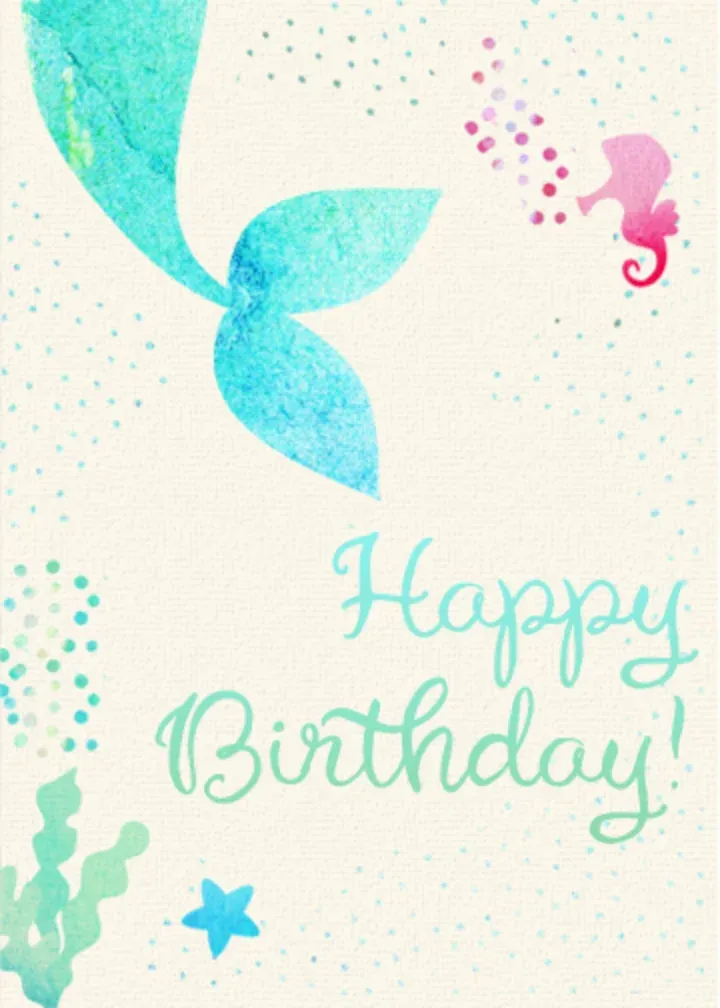 Mermaid Splash card front