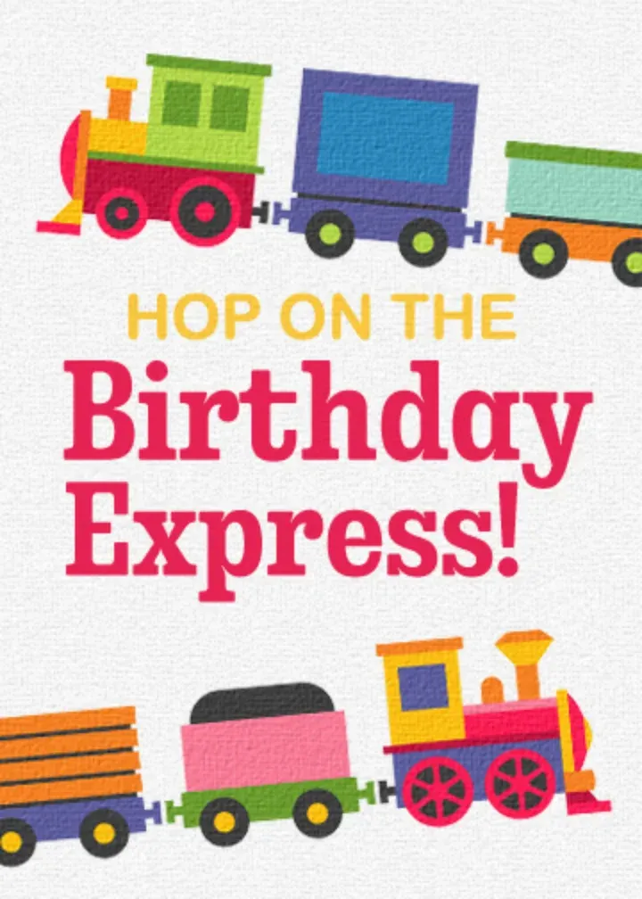 Birthday Express card front