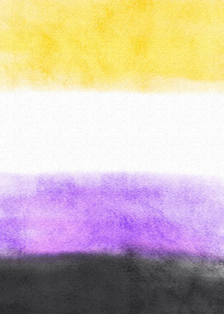 Glad Non-Binary card inside left