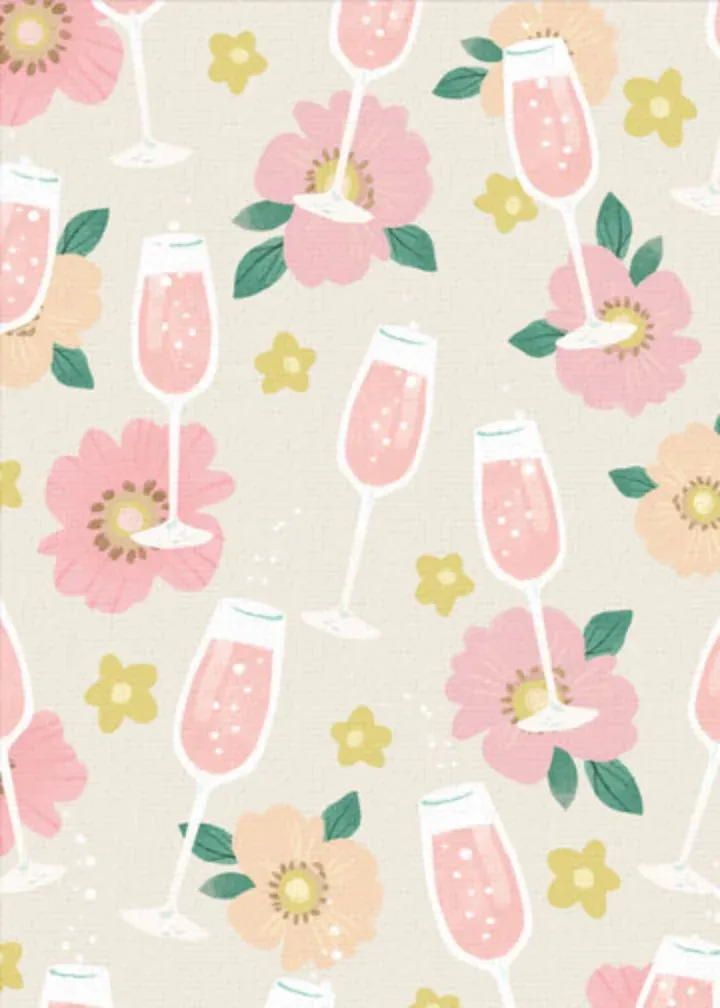 Champagne Bottle Congrats card inside left