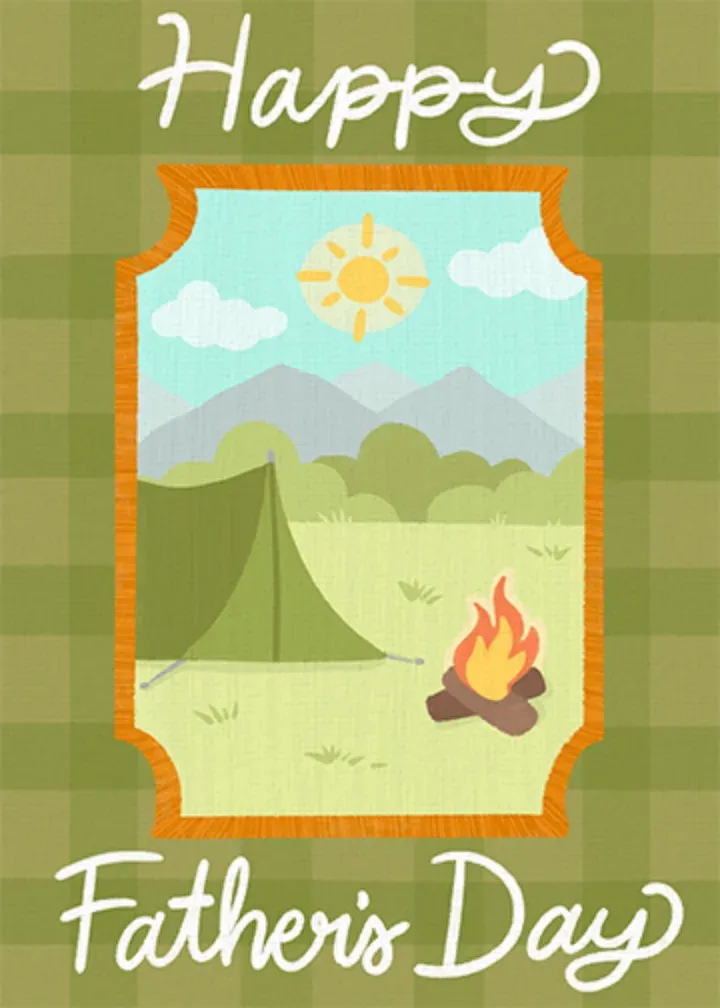 Father's Day Patch card front