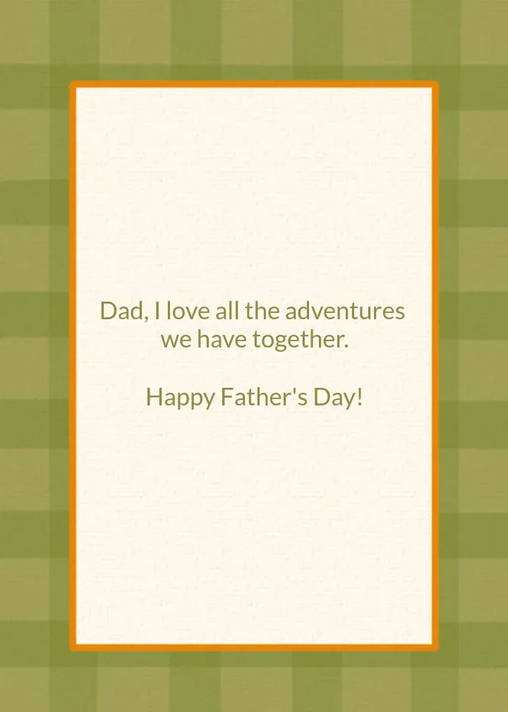 Father's Day Patch card inside right