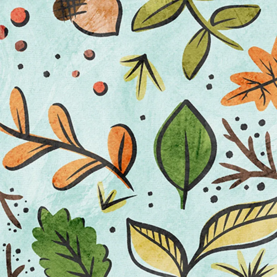 Godfather Foliage card inside left