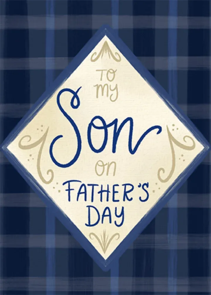Son on Father's Day card front