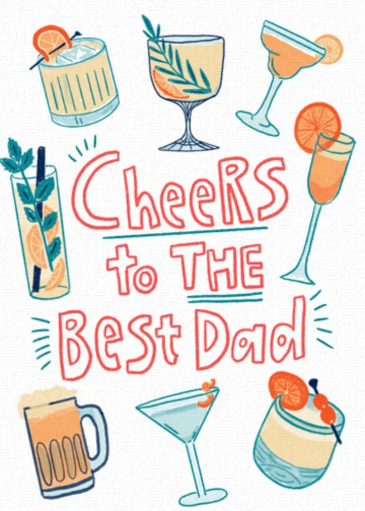 Dad Cheers card front