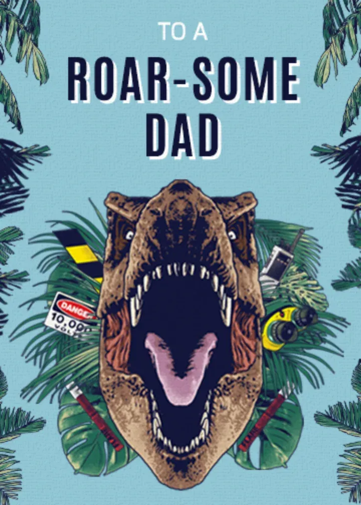 Jurassic | Happy Father's Day card front