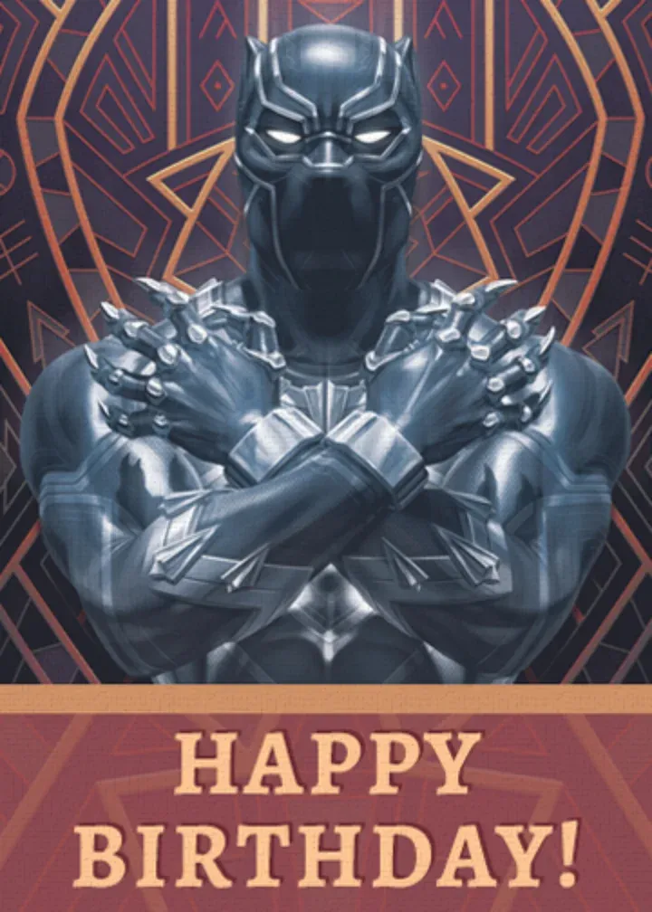 Black Panther | Birthday Wishes card front