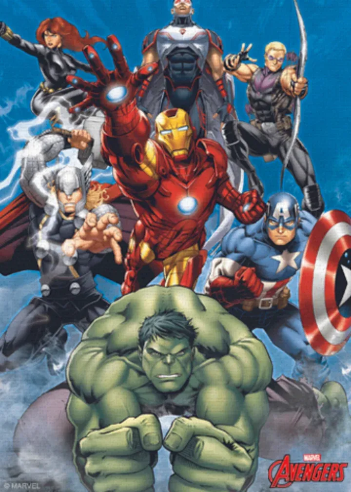Avengers | Happy Birthday Group card inside left