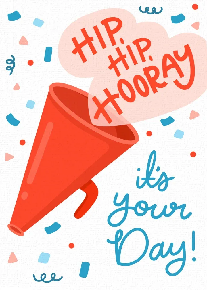 Hooray Your Day card front