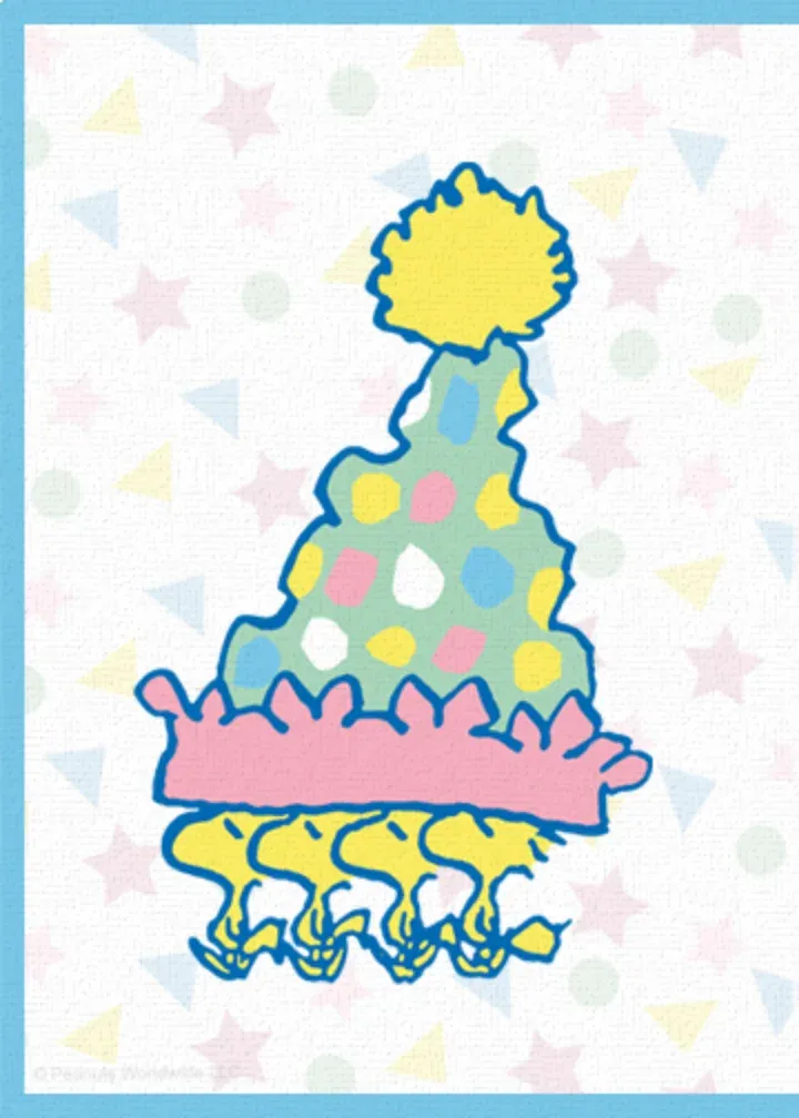 Peanuts | Happy Birthday Star card inside left