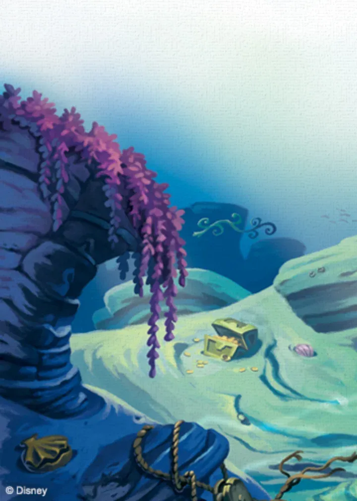 The Little Mermaid Thanks card inside left