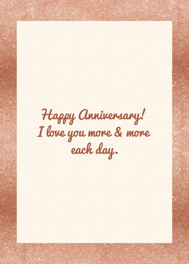 Rose Anniversary card inside right