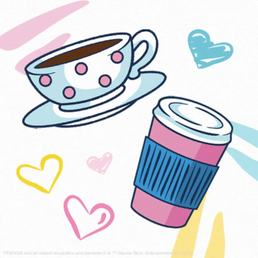 Friends | Coffee Central Perk Friendship card inside left