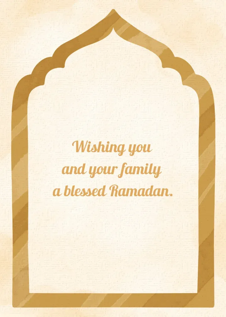 Tulip Arch card inside right