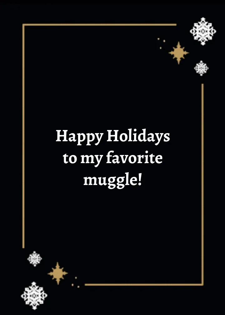 Harry Potter | Hogsmeade Happy Holiday card inside right