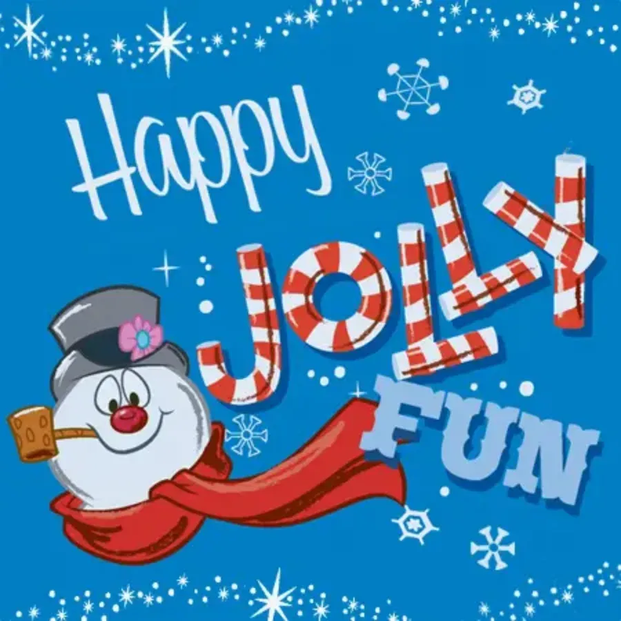 Frosty Happy Jolly Fun card front