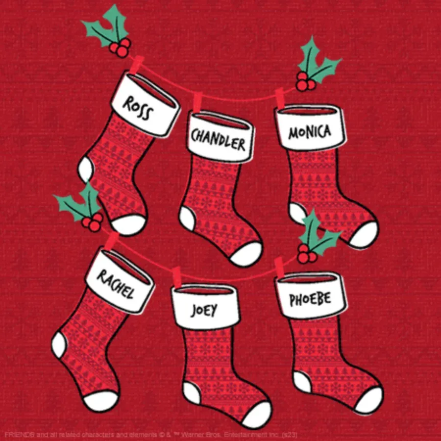 Friends | Merry Christmas Holly Frame card inside left